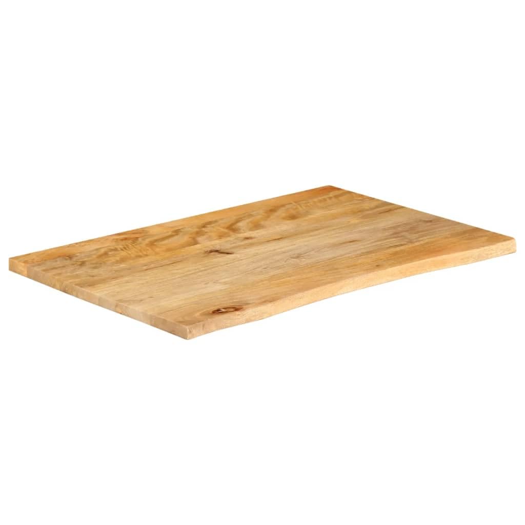 vidaXL Dessus de Table à Bord Vivant 70x60x3,8 cm Bois Massif manguier, Dessus de Table en Bois, Dessus de Table d'appoint, Dessus de Table à Bord Vif