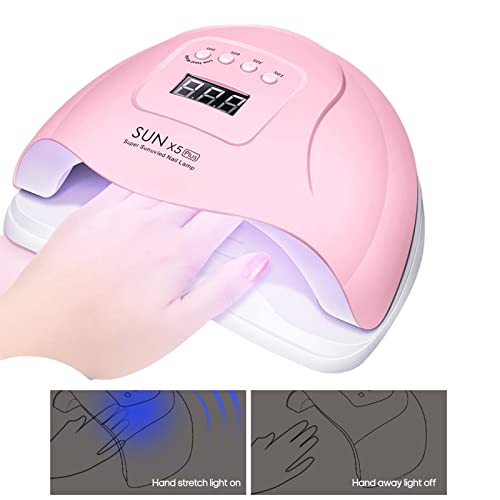 Homesen Lâmpada de Unha LED UV Fonte de Luz Dupla 120 W Máquina de Fototerapia Por Indução Ligent 4