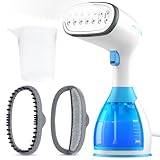 Handheld Clothes Steamer, 1500W Fast Heat-Up, 280ml Detachable Water Tank, Portable Garment Steamer for Wrinkle Removal, Vertical & Horizontal Steam Iron for Home, Travel & Office