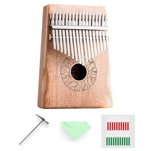 17鍵 木製 カリンバ 親指 ピアノ マホガニー 木製 ポータブル 初心者 子供用 ギフト 年 親指 W4M0 新しいピアノ