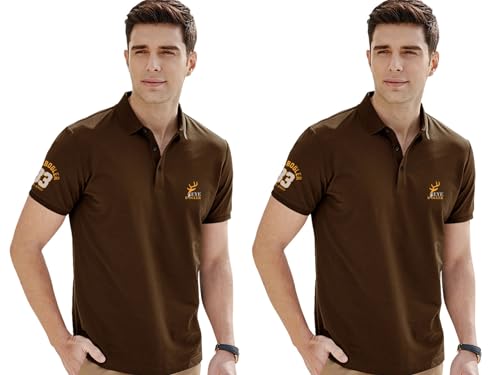 Image of Noble Monk Men's Cotton Blend Regular Fit Polo T-Shirt