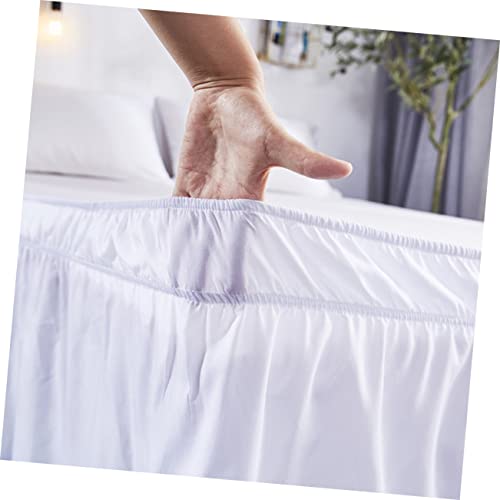 Falda de cama ORFOFE 135x200 elástica para tapar somier feo 5