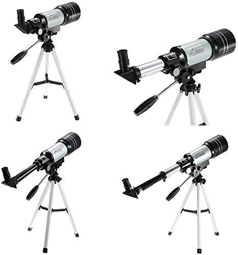 Telescopio astronómico refractor 150X con trípode portátil ajustable miniatura 5