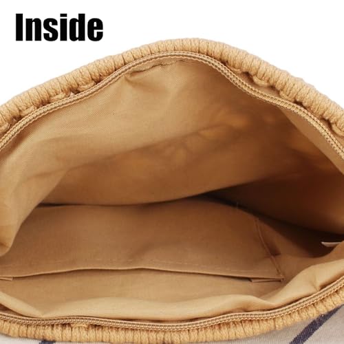 Minimalist Tassel Women's Clutch – Retro Cotton Rope Woven Bag, 2025 Summer Stylish Boho Crossbody Straw Beach Purse3