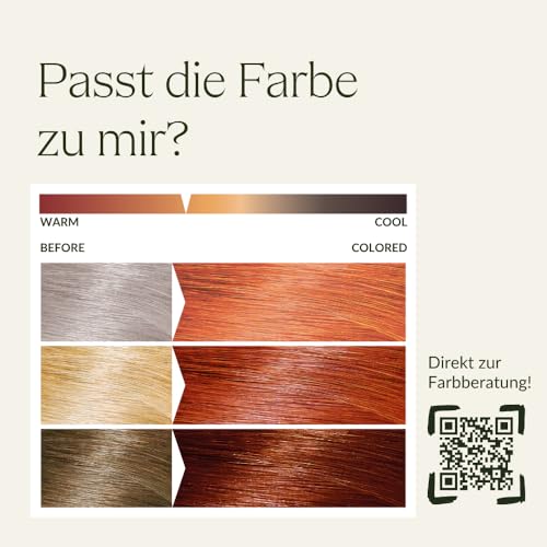 khadi REINES HENNA Pflanzenhaarfarbe - Haarfarbe für aufregendes Orangerot bis zu intensiv leuchtendem Flammenrot - 100% pflanzlich - 100g