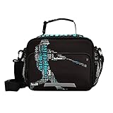 Glaphy Baseball Lunch Bag Insulated Softball Lunch Box Cooler Bag Cooling Tote Food Container for Me