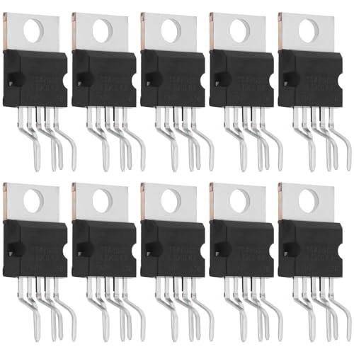 YINETTECH 10 Pezzi Confezione TDA2050 TDA2050A Amplificatore Di Potenza Audio Hi-Fi Protezione Da Cortocircuito Per Amplificatore Audio Di Classe AB 32 W 5 Pin