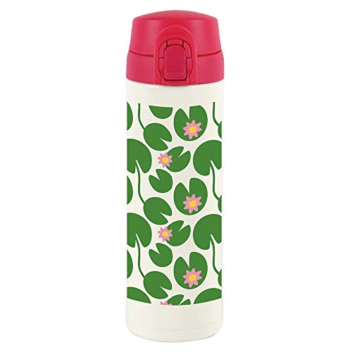 三好製作所 ワンプッシュ式 マグボトル KEEP 北欧デザインコレクション 300ml 赤いスイレン 0302-0059