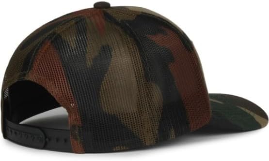 Whitetail Deer American Flag Camo Trucker Hat – Woodland Hunting Snapback Cap for Men, with Mesh Back, One Size - Image 8