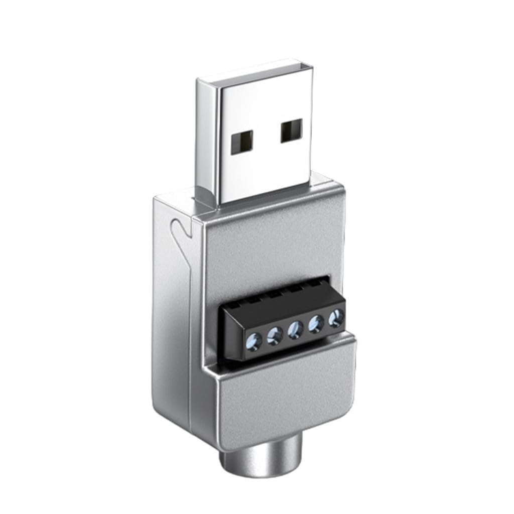 Elnwnnkc Solderless USB Connectors USB 2.0 Screw Terminals Block Adapter Connector Converter USB2.0 Male Adapter