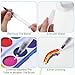 4 Pcs Pencil Style Envelope Moistener, Envelope Sealer with Nylon Brush Head, Mailing Letter Licker Stamp Moistener for Office Classroom(Clear)
