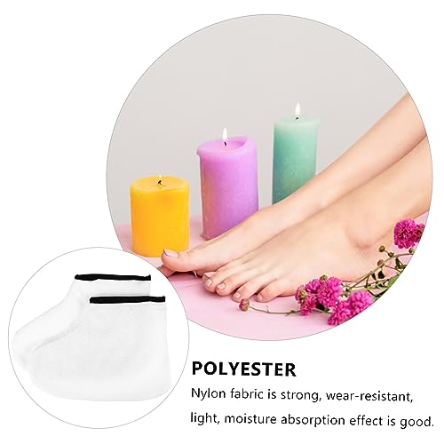 Beaupretty 2pares Mascarilla Exfoliante para Pies Guantes de Cera de Parafina para Manos y Pies Guantes Que Preservan el Calor Cuidado Piel - imagen 7