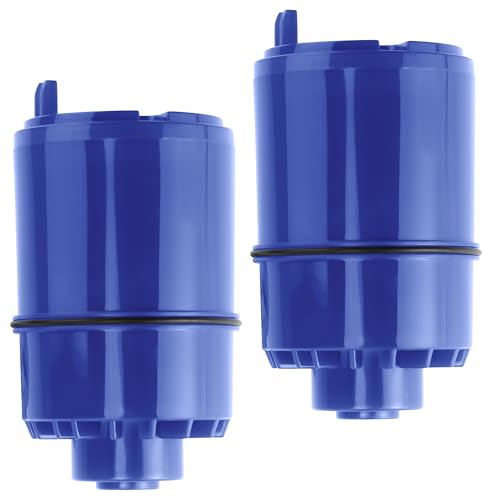 2 Pack Faucet Water Filter Replacement fit for Pur water faucet, Compatible with All P-ur Faucet Mount Filtration Systems LUXRILIX