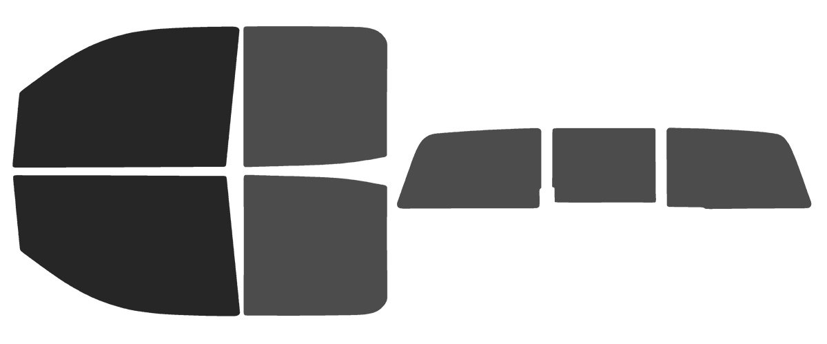 The Tint Effect Precut Window Tint Kit Compatible with GMC Sierra 2500 3500 HD Double Cab (2015-2019) (Full Truck: 15% Front / 30% Rear &amp; 3 piece Slider Rear) Automotive Film
