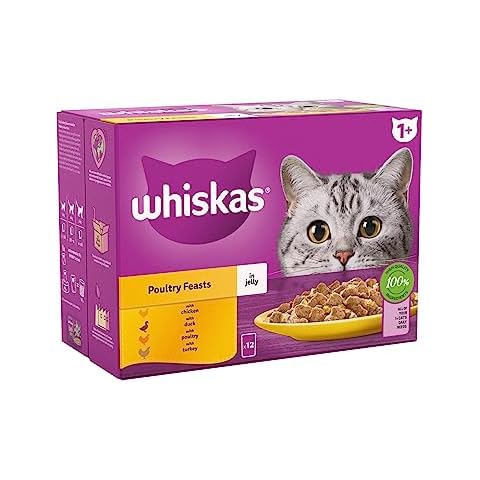 WHISKAS 1+ Poultry Feasts in Jelly Pouches Cover