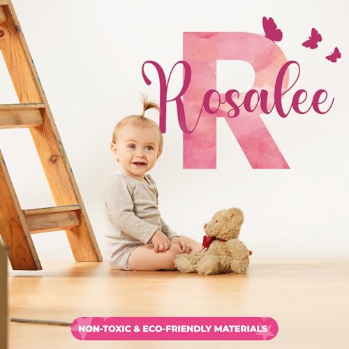 Vinilo decorativo personalizado para pared habitación niña miniatura 7