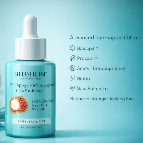 Image of Hair Growth Serum With 3% Redensyl, 6% Capixyl & 5% Anagain, Rosemary Oil for Density & Volume | Controls Hair Fall & Frizz | For Women & Men (30ml)