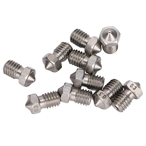 Cryfokt 3D �v�����^�[ �m�Y�� V5 V6 1.75mm ABS PLA �v�����^�[�p�̑ϋv���̂���ϖ��Ր��f�U�C�� �X�e�����X�X�`�[�� �m�Y�� (MK80.3mm)