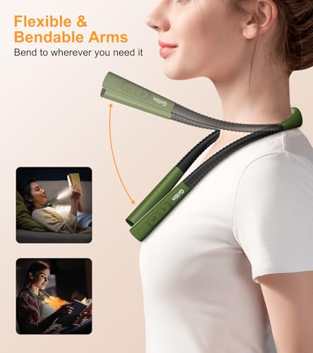 Image of Gritin Book Light, Eye Caring 4-Color&5-Brightness Neck Light Reading Light