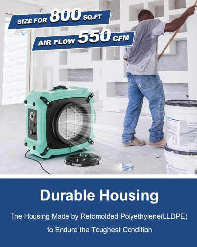 Image of ALORAIR Air Scrubber with 3 Stage Filtration for Water Damage Restoration