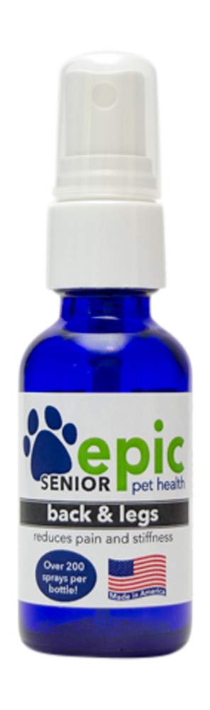 Epic Pet Health Back & Legs All Natural Liquid Spray Supplement - Apply Directly to Back & Legs for Fast Relief - Can Also Put on Food & Water - Made