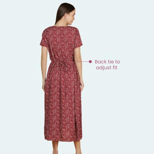 Image of Morph Maternity | Maternity Dresses for Women | Fits During Pregnancy & Post Pregnancy | Back Tie to Adjust