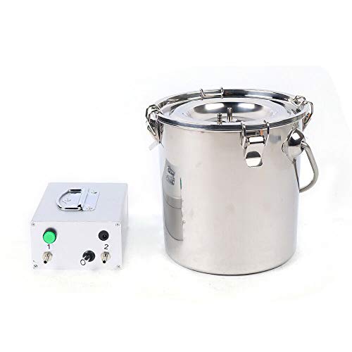 5L/ 7L Electric Milking Machine, Portable Pulsation Milking Machine Single Bucket Cow Goat Milking Machine Automatic Portable Livestock Milking Equipment for Cows Goats Sheep (5L)