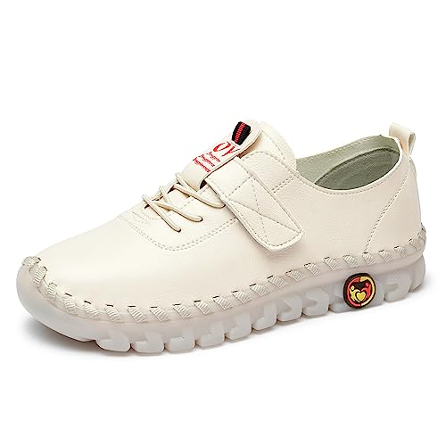 Image of Women's Tendon Soft Sole Casual Orthopedic Shoes Fashion HandSewing Leather Non-Slip Flat Loafers Low-top Outdoor Comfy Breathable Walk Mam Nurse Shoes