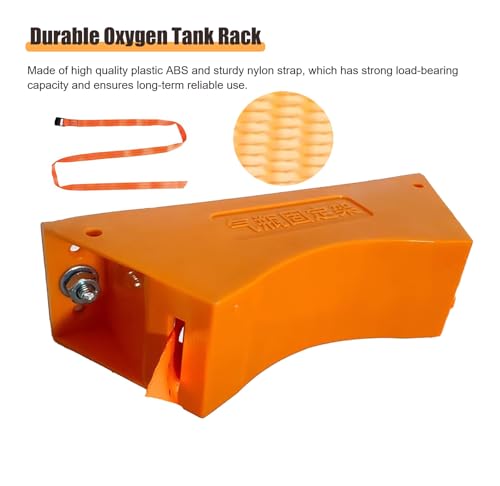 Estante de plástico ajustable para cilindros de gas con tornillo, soporte organizador para botellas de oxígeno, propano y acetileno en clínicas y hogares
