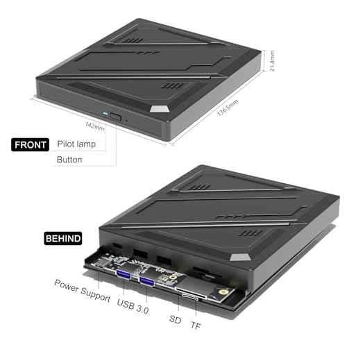 Unidad Externa Portátil CD DVD +/-RW USB 3.0 Tipo-C miniatura 2