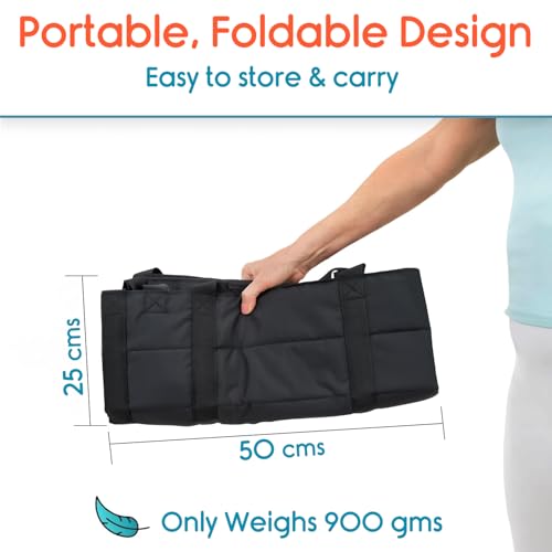 Image of KosmoCare Rehabilitation Patient Lift & Transfer Sling for Elderly & Disabled| Lift Belt with Safety Harness| Bed to Wheelchair Patient Transfer Pad| Portable Stair Assist| 130kg Load Capacity| Black