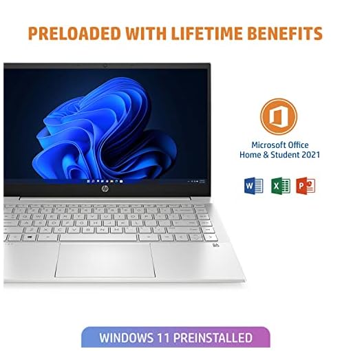 HP Pavilion 14 12th Gen Intel Core i5 8GB RAM/512GB SSD 14 inch(35.6cm) IPS Micro-Edge FHD Laptop/Intel Iris Xe Graphics/B&O/Win 11/Backlit KB/MSO 2021/Natural Silver, 14-dv2053TU - Image 8