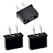 Europe / Australia to USA Travel Power Plug Adapter Converter,(3-Pack)