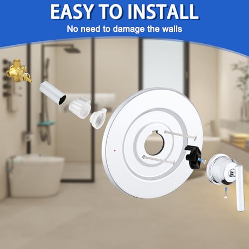 Compatible with Moen T2901 Gibson Posi-Temp Valve Trim Kit Replacement, Chrome Shower Trim Kit Shower Lever Handle (#2510 Valve Required) by LooXen - Used condition - Image 7