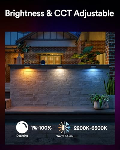 Image of Lumary 8 Pack Low Voltage Step Lights with Hub, 7 Inch Retaining Wall Light