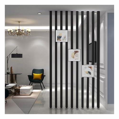Séparateur mural réglable imitation lattes bois 130cm - 2