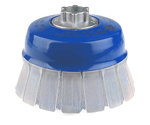 Taza Ondulada TO con Guarda Diam. 80 Acero Inoxidable 0,30 Rosca M14