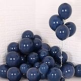 Dark Blue Balloons 12 inch 50pcs Latex Party Balloons Navy Helium Balloons Baby Shower Balloons