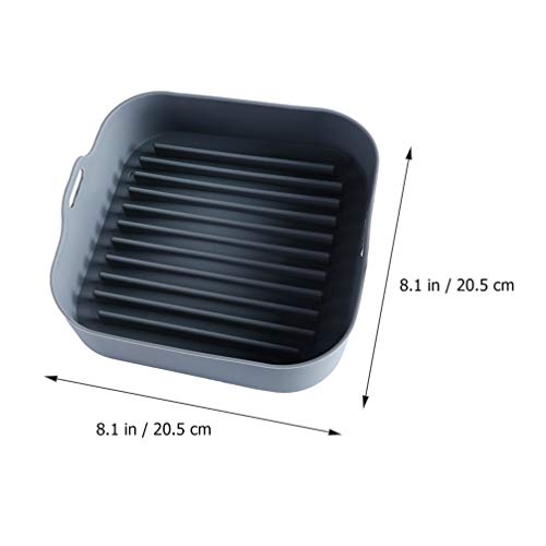 Cabilock Recipiente de resfriamento para aquecimento de alimentos de silicone para fritadeira a ar e