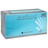 Adenna Miracle 4 mil Powder-Free Nitrile Exam Gloves, Medical Grade, Blue, Large, Box of 200