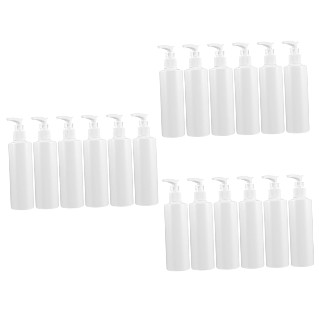 Botellas De Viaje Para Lociones Dispensador Portátil De Plástico Envases Vacíos Para Champú Y Cuidado Botella De Presión Práctica Para Cosméticos Y Productos 6 Piezas X 3