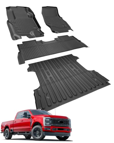 Image of Truck Floor Liner Bed Mat for Ford Super Duty F250 F350 2017-2026 6.75 FT