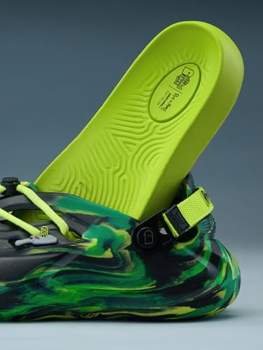 Image of The Souled Store Hydros: Men Clogs | Lightweight EVA Slip-on Sandals for Men with Adjustable Velcro Strap, Removable Laces & Detachable Naruto Silicone Charms