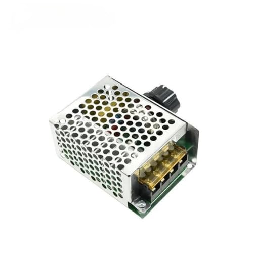 Regulador de Voltaje SCR de 4000 W, 3 Unidades, módulo Controlador de Velocidad del Motor, potenciómetro Ajustable con Carcasa de Aluminio.