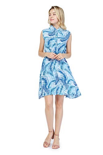 Image of Hawaii Hangover Family Matching Hawaiian Clothes, Simply Blue Leaves | Family matching Hawaiian outfits, Simply Blue Leaves, lightweight rayon, machine washable, tropical leaf print, luaus