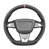 volante ibiza cupra 6j Agregue cambios al interior de su automóvil en el volante, puede actualizar su automóvil y agregar algunos estilos a su automóvil, no hay olor en el interior y el forro antideslizante garantiza un agarre estable.