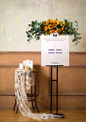 U'artlines Floral Swag Artificial Flowers Sunflower Eucalyptus Wreath Handmade Garland For Mirror Home Wedding Party Door Tabletop Decoration(Swag, 31'' Sunflower) #TOP4