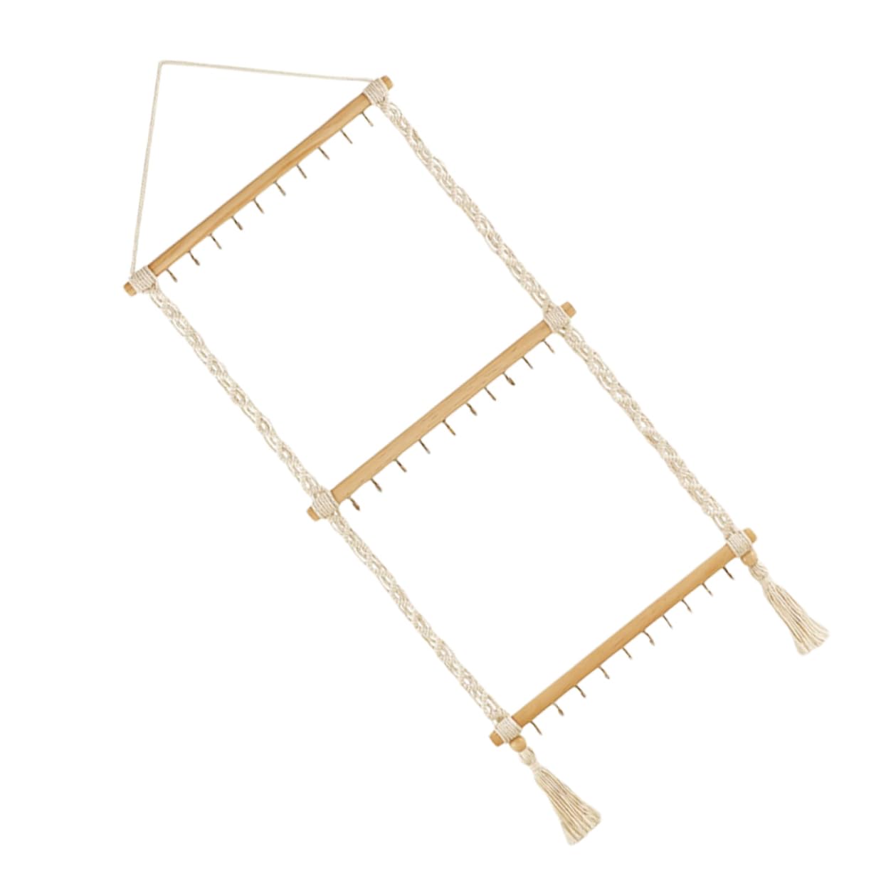 FRCOLOR Organizer for Hairpin Wall Hair Bow Organizer Hair Clip Hanger Headband Storage Rack Wooden Stick Stylish and Practical