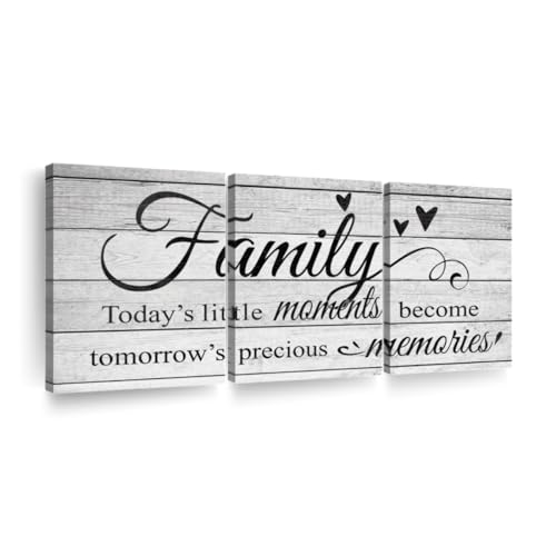 ElephantStock Family Moments Typography Multi Piece Canvas - 3 Panel