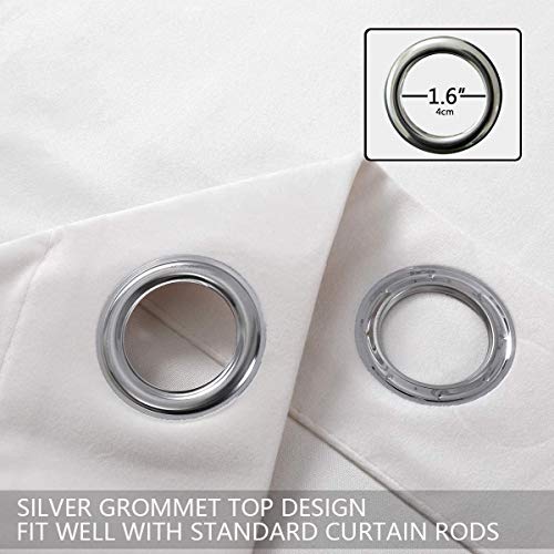 Spxtex Cream White Velvet Curtains 96 Inches Long Soft Velvet Curtains Grommet Velvet Thermal Insulated Curtains Window Treatment For Bedroom Light Filtering Velvet Curtains Set Of 2 Panels Cream #TOP1